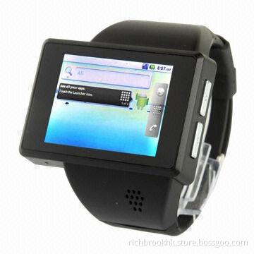 Smart Watch Phone with Google's Android 2.2 OS, 320 x 240 Pixels Resolution